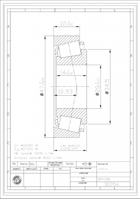 Disegni tecnici - Componenti meccanici ad alte prestazioni